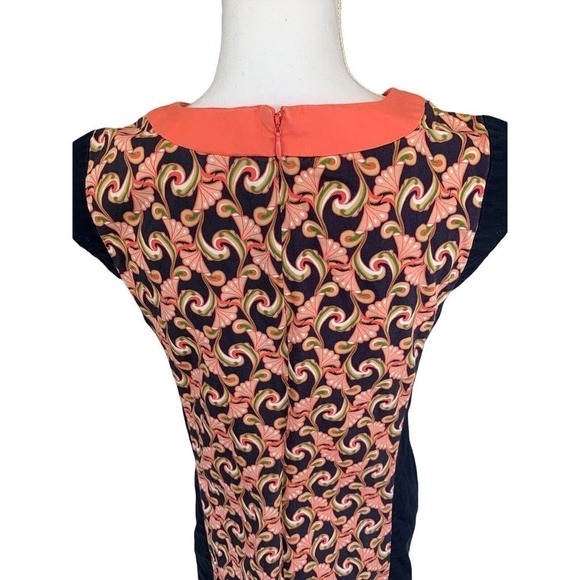 The Webster Miami Dress Womens Size 6 Sleeveless Blue Orange Zipper Back - Picture 5 of 12